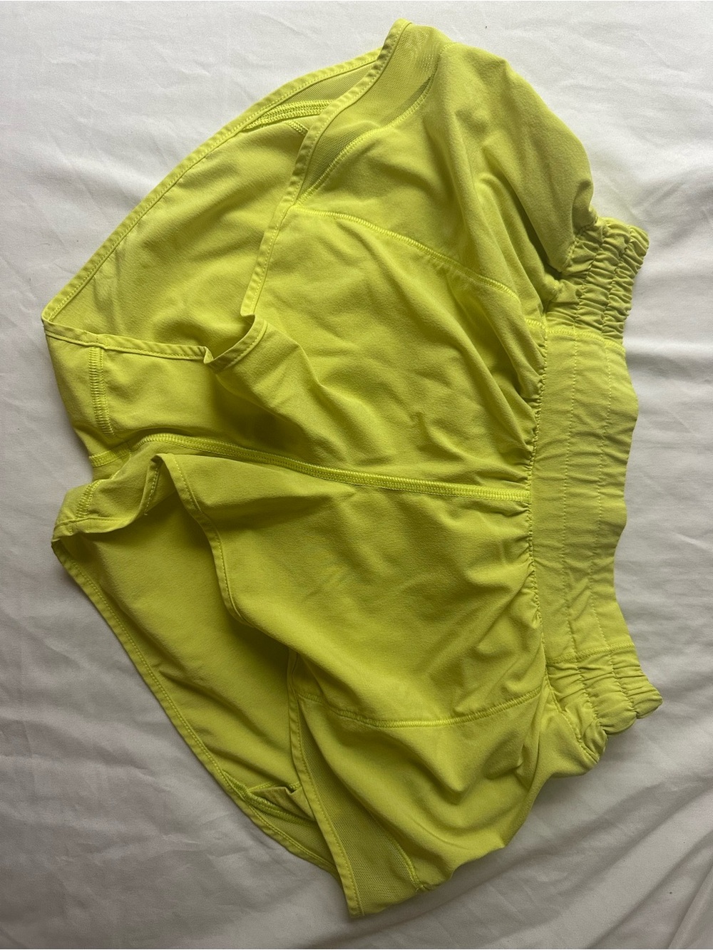lululemon athletica Neon Yellow Athletic Shorts